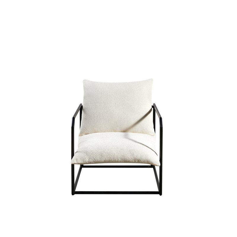 Chaise d'appoint pour le salon, Tissu blanc