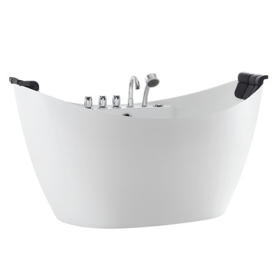 Baignoire tourbillon autoportante en acrylique 67 po. X 29 po. Avec robinet