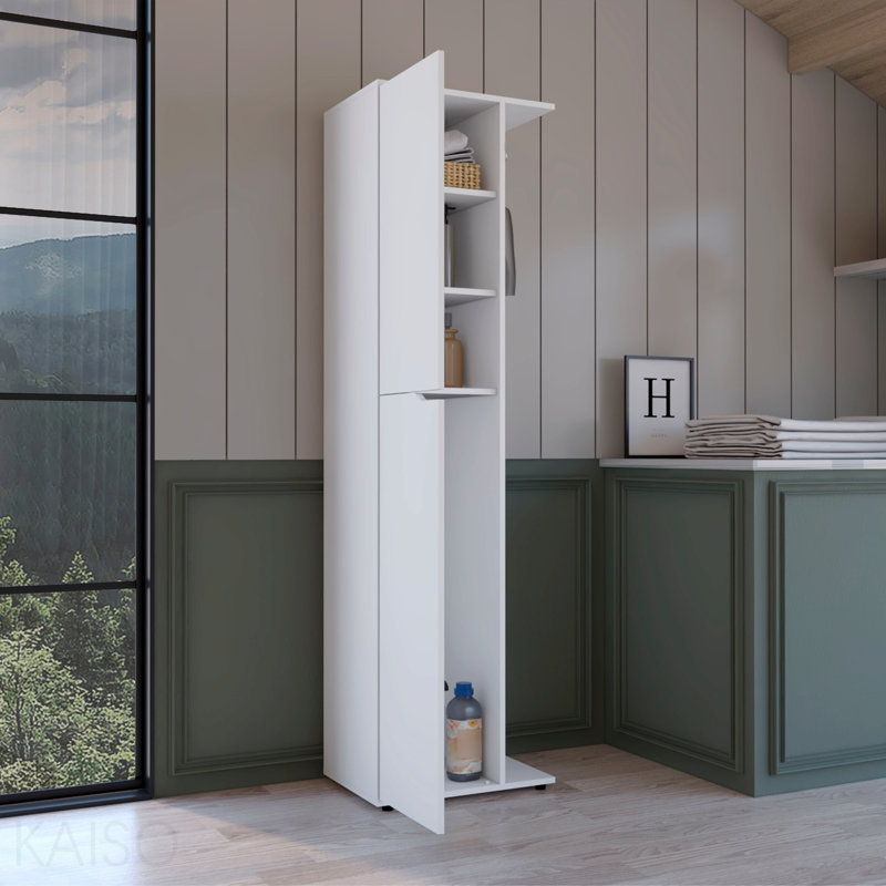 Storage Broom Closet White