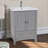 Modena 24'' Single Bathroom Vanity with Ceramic Top-575763179