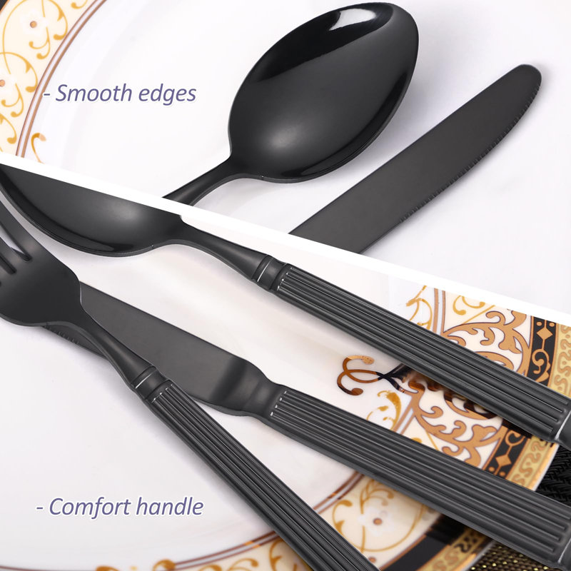 Lark Manor™ Lark Manor™ Bortola Stainless Steel Flatware Set - Service for 4