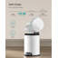 20.5x26x28cm Plastic Touch Top Waste Bin - 3L-121482592
