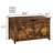 Retro Organizer, Rustic Brown Chest, Entryway Bench, 2 Hinges, Spacious For Linens Storage Brown, Vintage Charm Storage, Large Interior-1884842983