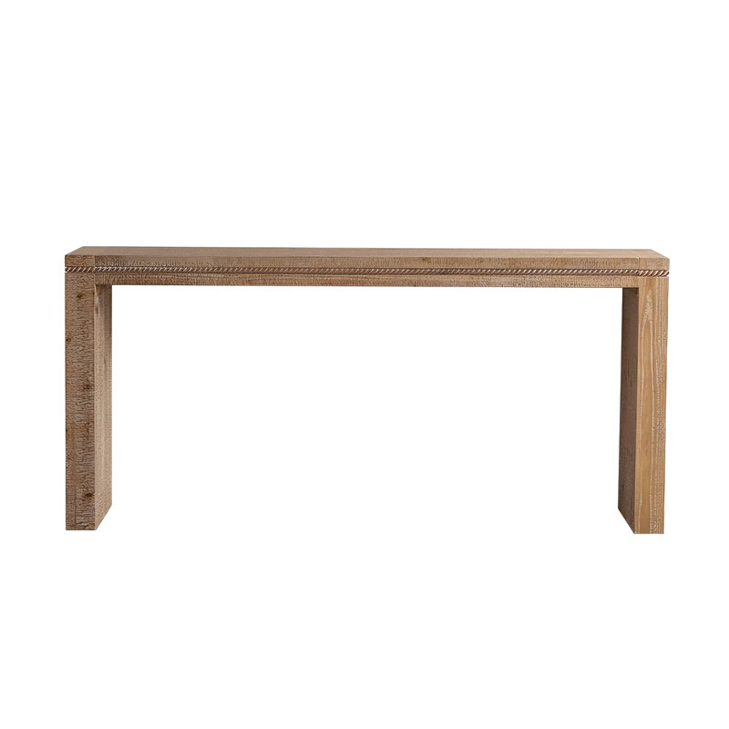 Console en bois 63,78 ", canapé long pour le salon / couloir
