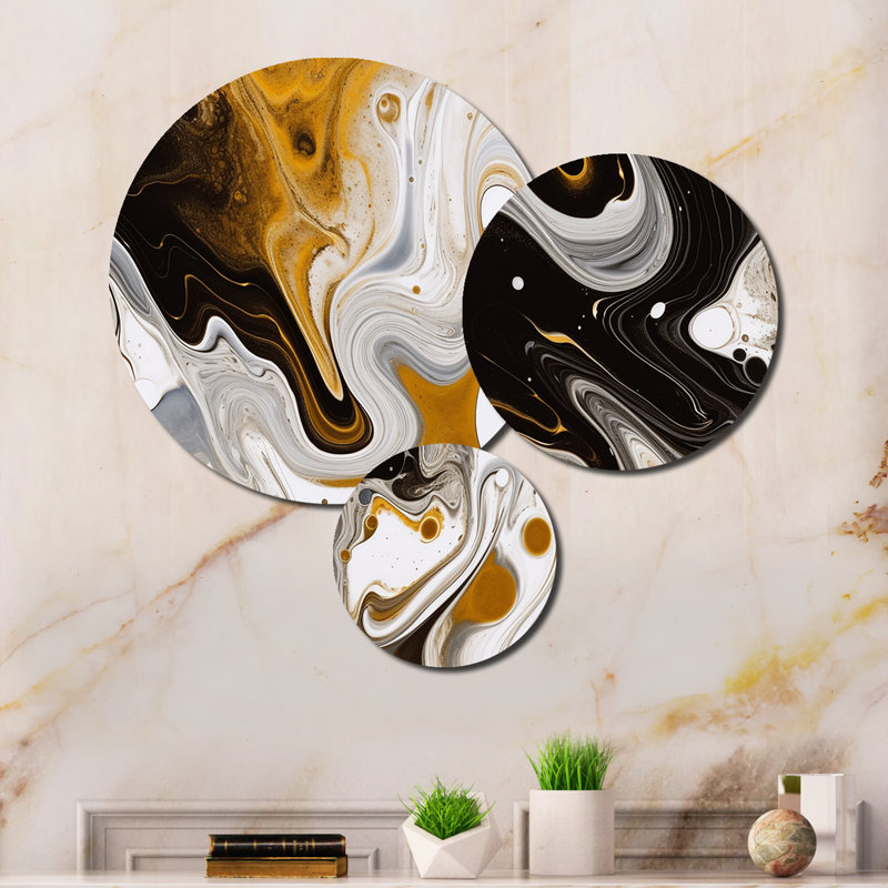 Abstract Wall Decor on Metal