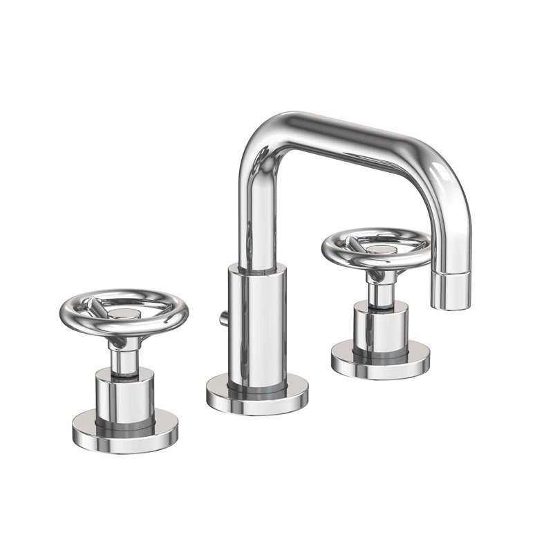 Tyler Widespread Bathroom Faucet with Drain Assembly, Polished Chrome