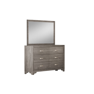 Commode moderne en bois naturel avec poignées dorées et pieds uniques pour le rangement dans la chambre à coucher