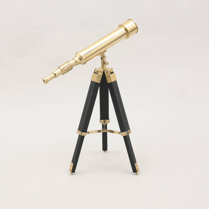 Télescope pliable en laiton sur trépied