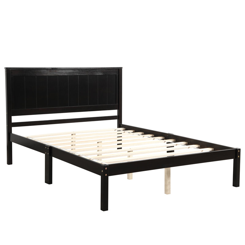  Lit plateforme Julianne, Espresso, Simple