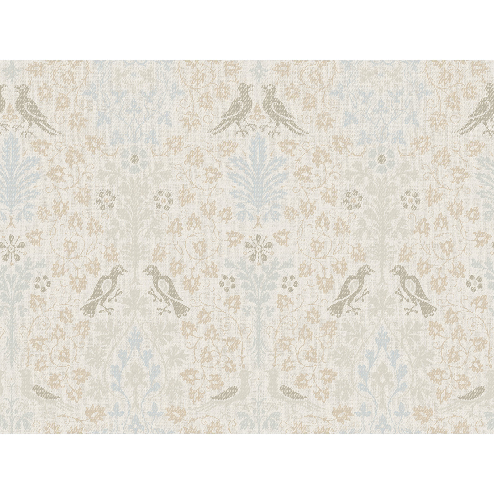 Yuki Osada Damask Wallpaper, Oatmeal