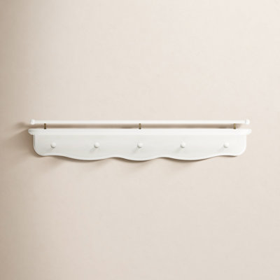 Liberty 31" Wall Shelf with Hooks