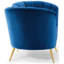Fauteuil en velours argenté Orchid Blandick-156602795