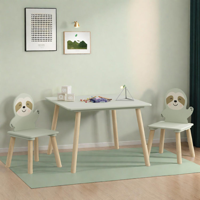 Ensemble de table et de chaises pour enfants pour activités et études pour tout-petits
