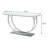 Insco 47.6'' W Console Table with Glass Top in Clear and Chrome