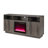 Ambrose 70"W Fireplace TV Stand Console with Heater, LED Light, Cabinets, Shelves-1114803797