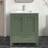 Anvay 30 in. Single Sink Freestanding Bath Vanity in Forest Green with Carrara Quartz Top-1974426580-1927183825