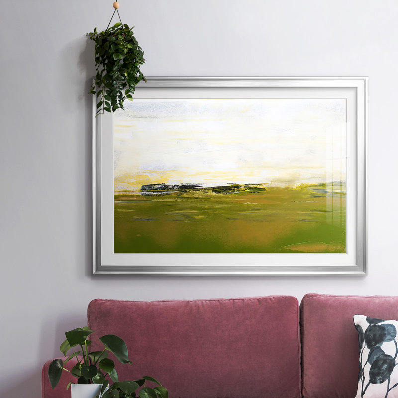 «From the Terrace III», impression encadrée avec biseau mat et verre, Argent, H 27 po x l 39 po x P 1,5 po