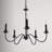 5 - Light Steel Dimmable Chandelier