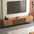 94.48" Media Console TV Stand for Living Room with Large Storage, Modern Style