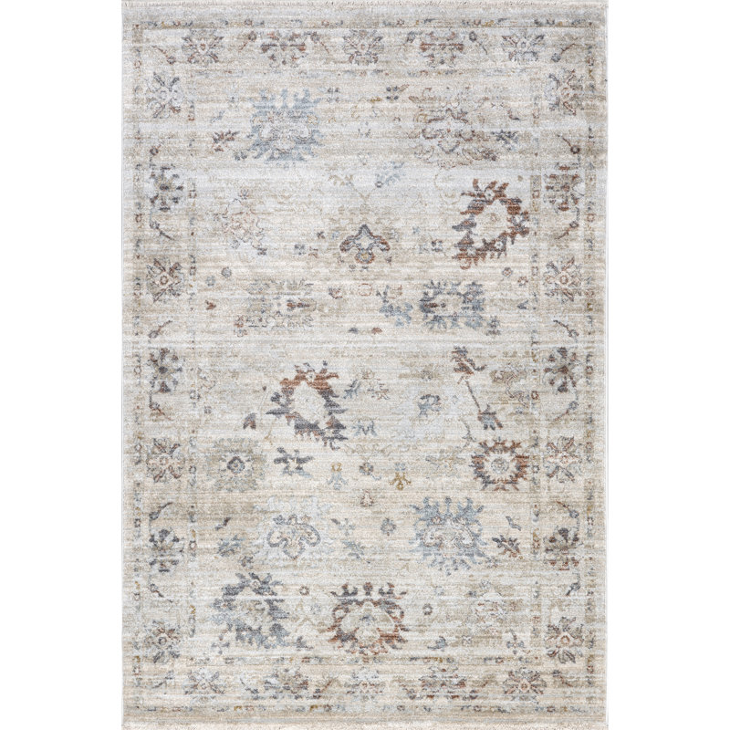 Hallie Vintage Medallion Area Rug, Rectangle 4' x 6'