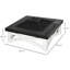 Baldoumas Square Iron Wood Burning Fire Pit