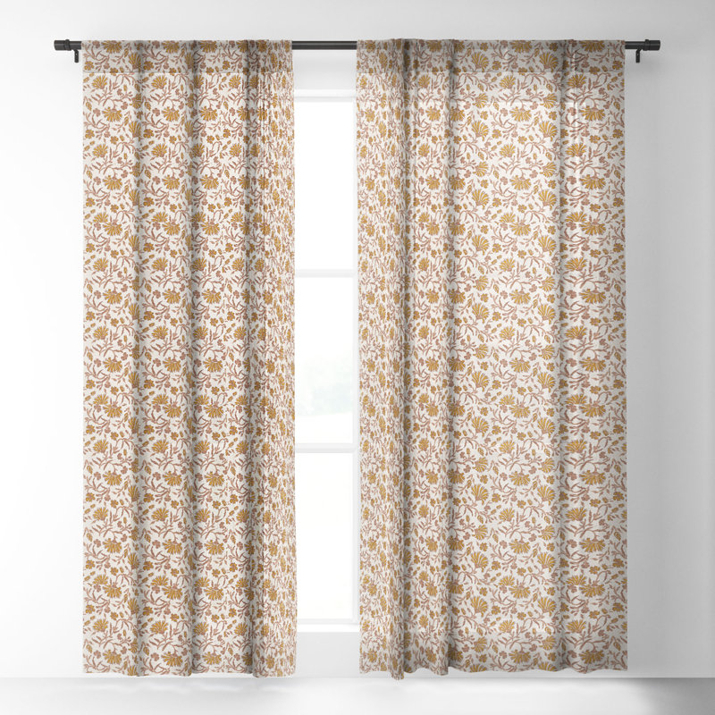 Bacopa Sheer Curtain Pair, 50" W x 120" L