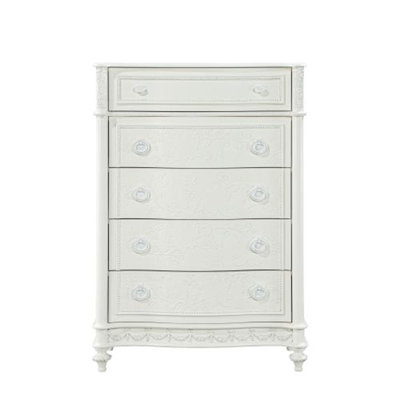 Commode élégante à finition ivoire Dorothy