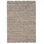 Tapis réversible en laine mélangée ivoire et neutre avec base en jute et bordure en jute Brogan