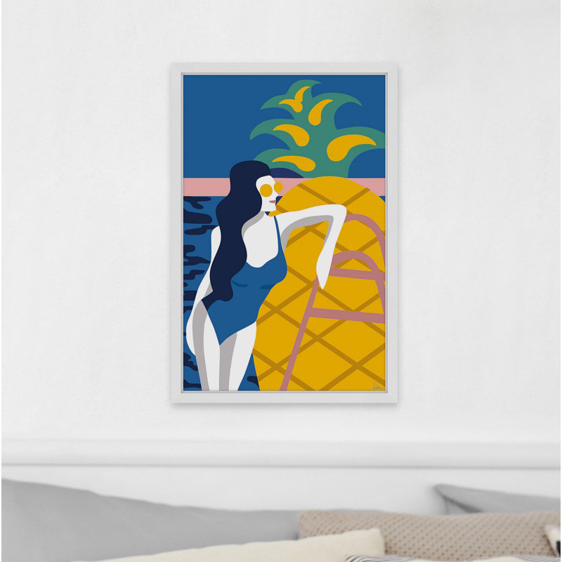 « summer vacance », impression encadrée, H 45 po x l 30 po