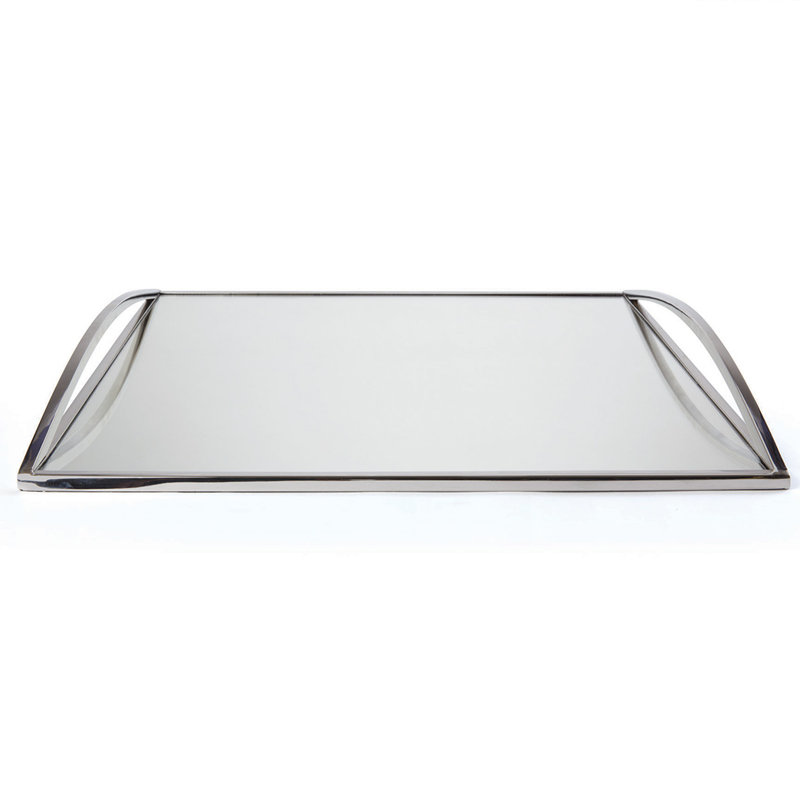 Plateau en acier inoxydable carré