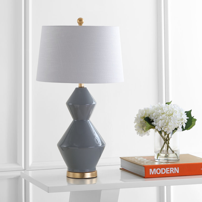 Hager Table Lamp, Gray