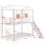 Lit superposé avec glissade en métal-2113217043