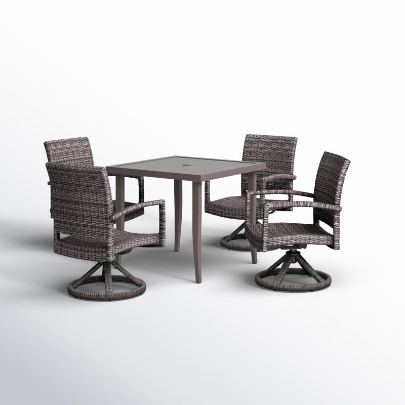 Ensemble repas pour 4 personnes Abidur, H 31 po x l 36 po x L 36 po