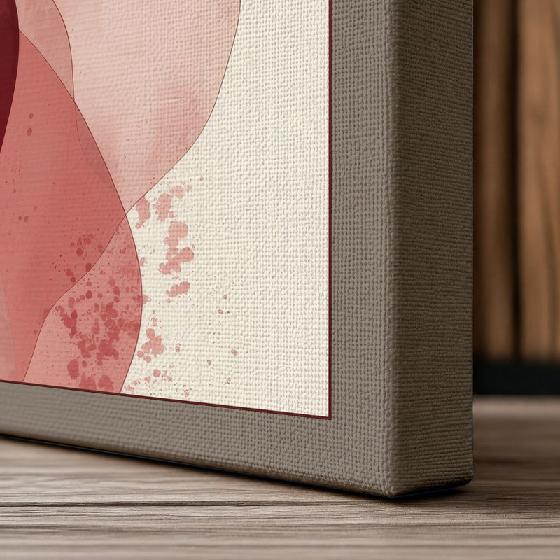 Fluid Abstractions Abstract - Wrapped Canvas, 36x24 - 91.4 x 61.0 cm, Taupe Border