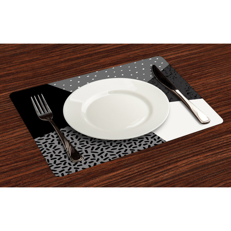 Polyester Geometric Rectangle Placemat