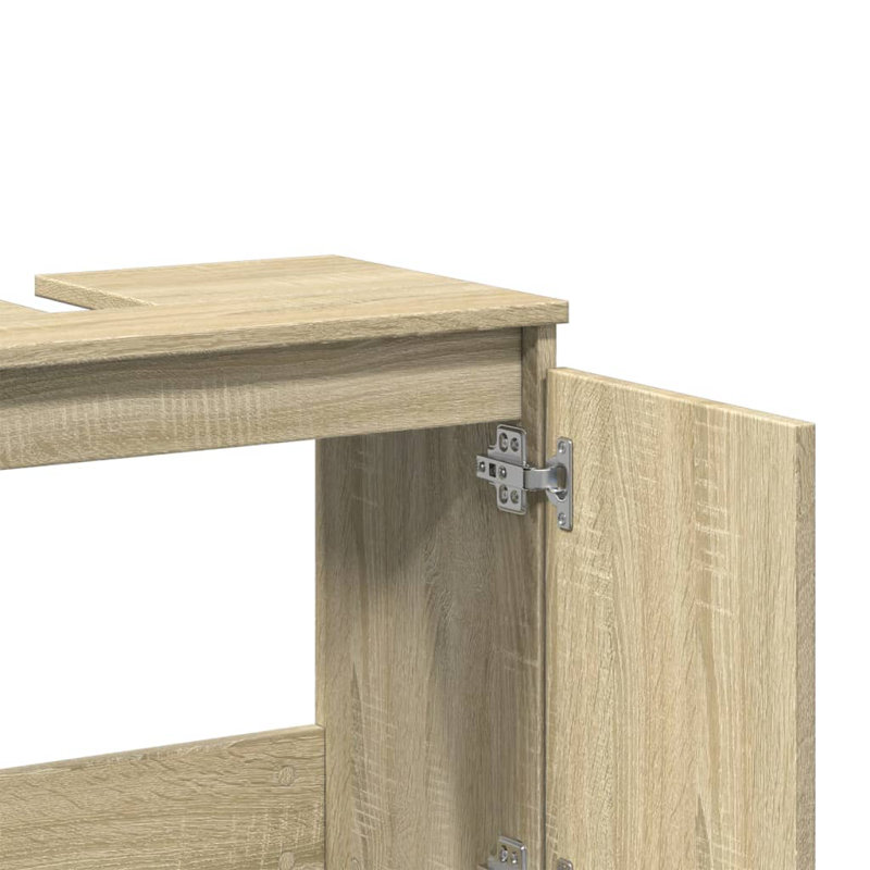 Rufaidah 58cm Single Bathroom Vanity Base Only, Sonoma Oak