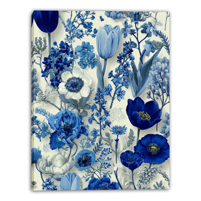 Art mural sur toile Blooming Rose Study