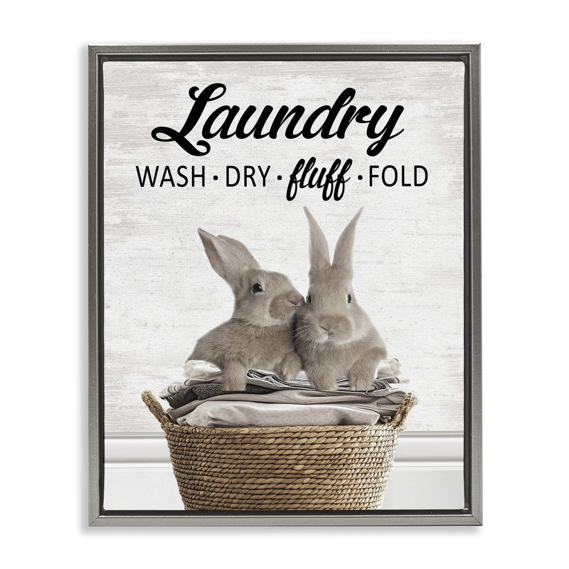 Structure flottante Bunnies & Basket, Cadre flottant gris lustré, H 21 po x l 17 po