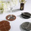 Ensemble de sous-verres à motif cousu (ensemble de 4) - Sous-verres en similicuir pour table basse, table de salle à manger et utilisation quotidienne-1350007260