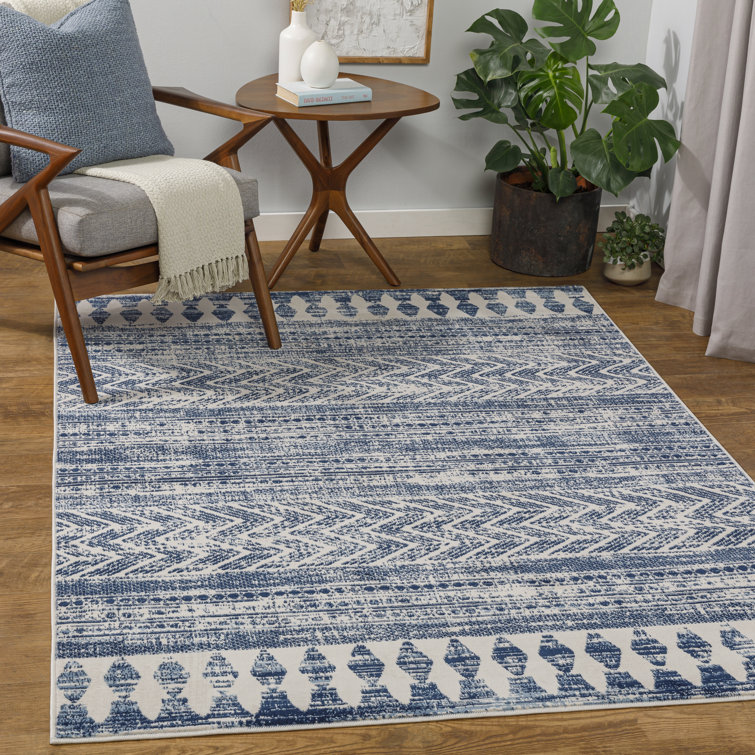 Tapis bleu foncé Addilee