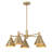 Pharos 5-Light Chandelier in Noble Brass by Breegan Jane