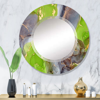 Miroir de salle de bain mural rond