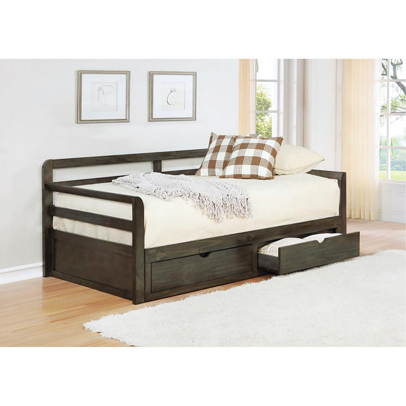 Annaya Daybed with Trundle in Gray