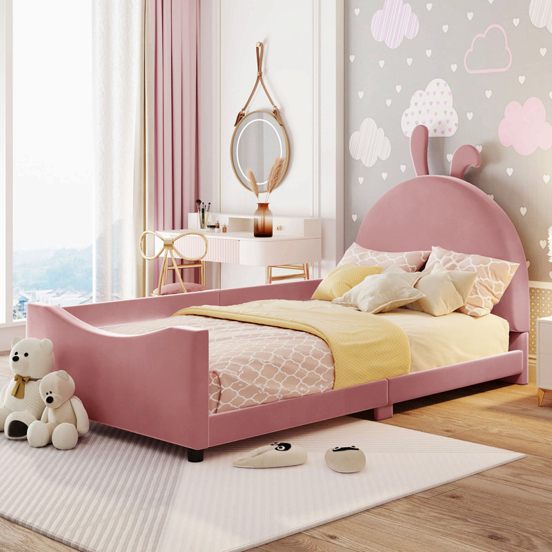 Janalyn Upholstered Daybed, Pink
