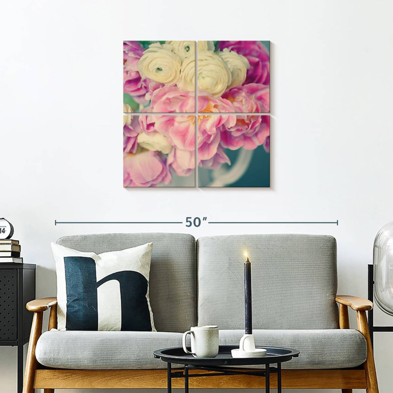 Harnek Blush Blooms II, H 26 po x l 26 po
