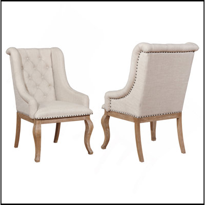 Fremont Barley Brown Upholstered Dining Chairs (Set Of 2)