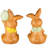7" Easter Bunny Pair Holding Eggs