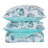 Greenland Home Fashions Cruz White 3-Piece Queen Size Quilt Set 90x90 + 20x26 (2)-967998466-967998468