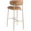Tabouret de bar rembourré en cuir Lupita-840074834-840074843