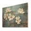 Blanc et bleu, charmante fleur de printemps élégante II - Fleurs sur bois-102829862
